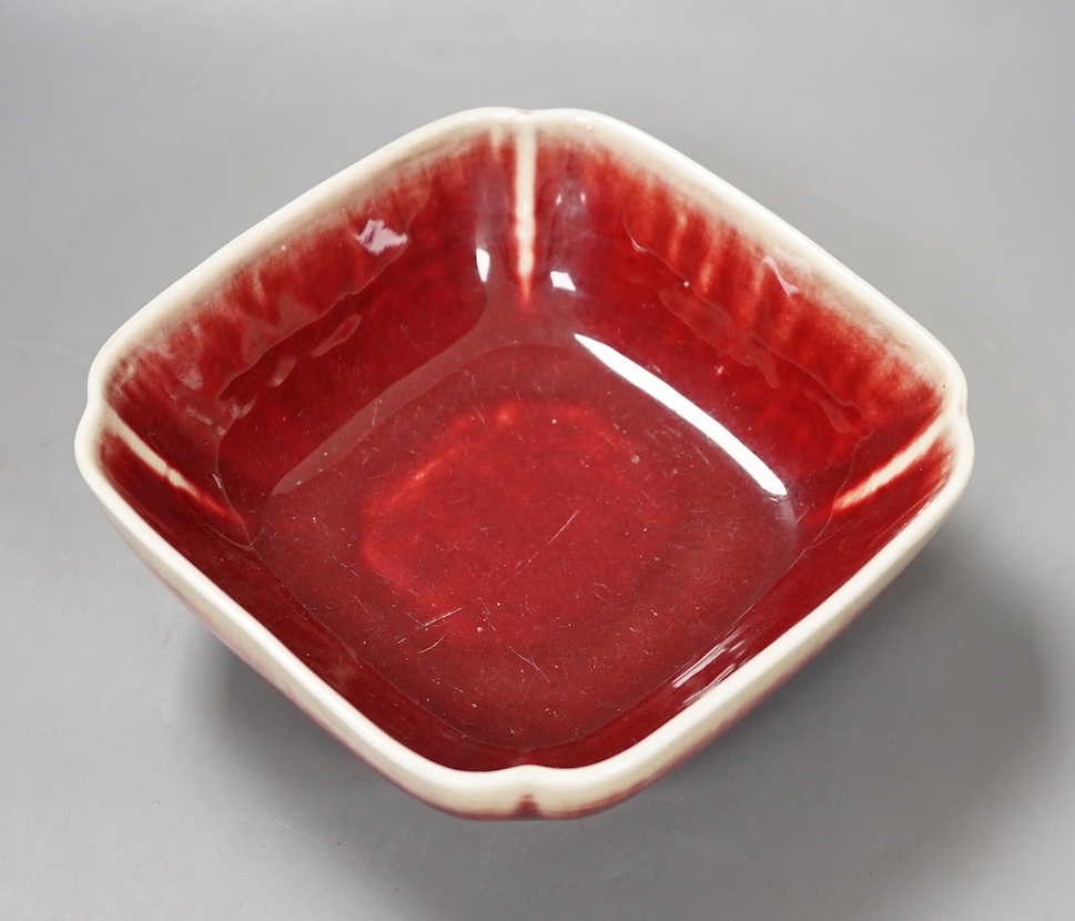A 19th century Chinese Lanyao (ox. blood) dish 18cm